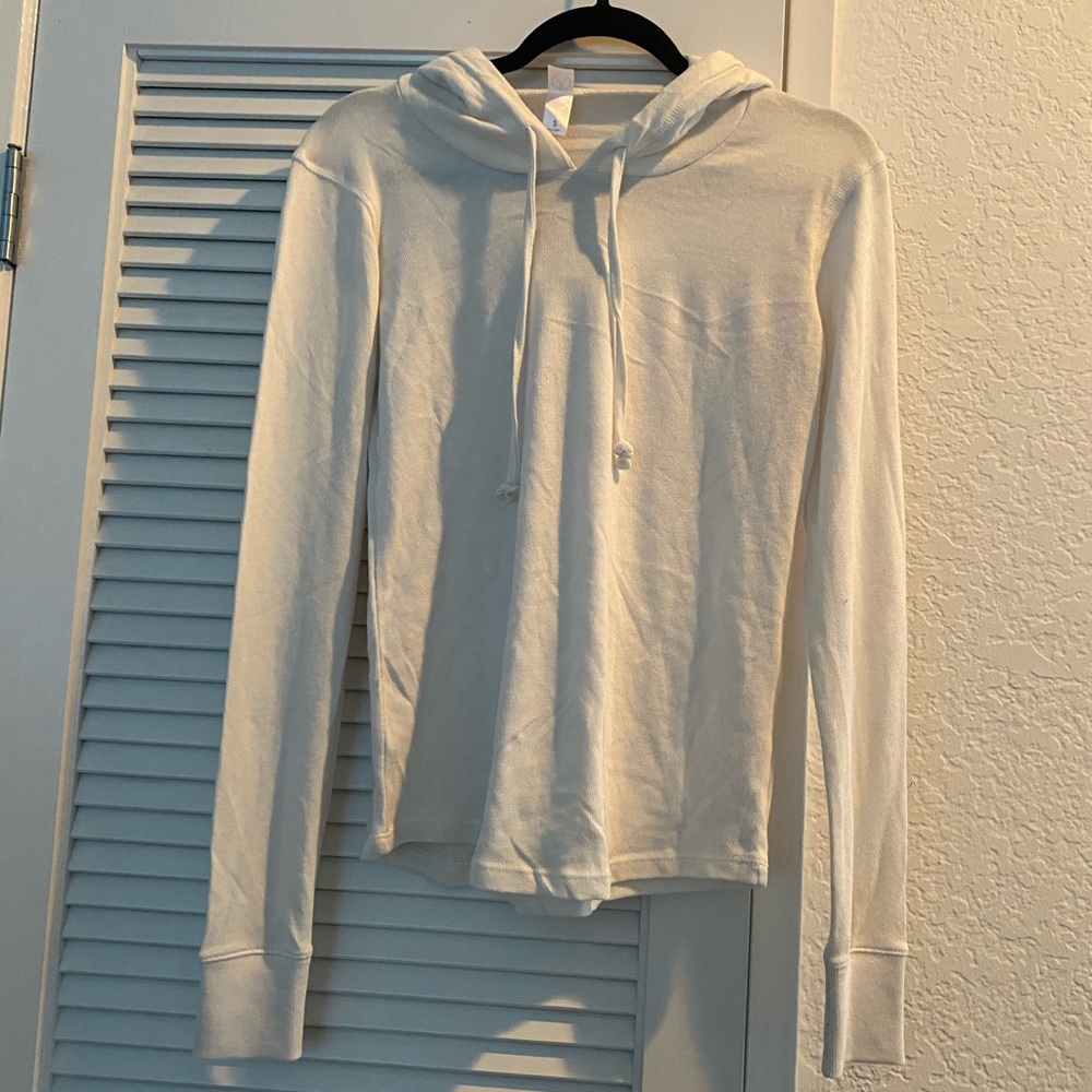 Never worn. Alternative Light Weight Pullover Hoodie. Off. White. size Small